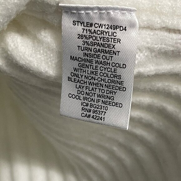 Sanctuary Mock Neck Knit Ribbed Sweater Soft Comfy Size Medium - Picture 4 of 5